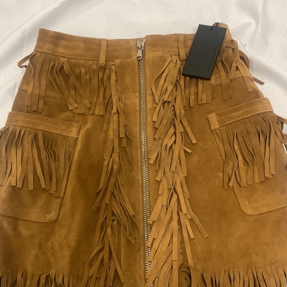 Brown Leather Skirt by Diesel Black Gold - Picture 7 of 11